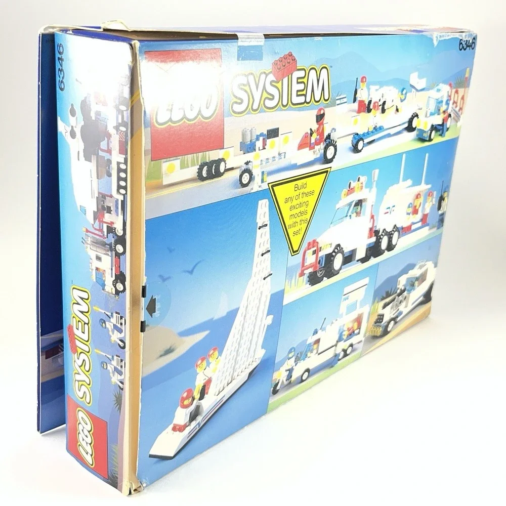 LEGO 6346 Shuttle Launching Crew Flight Manual Box Vintage Space Ship